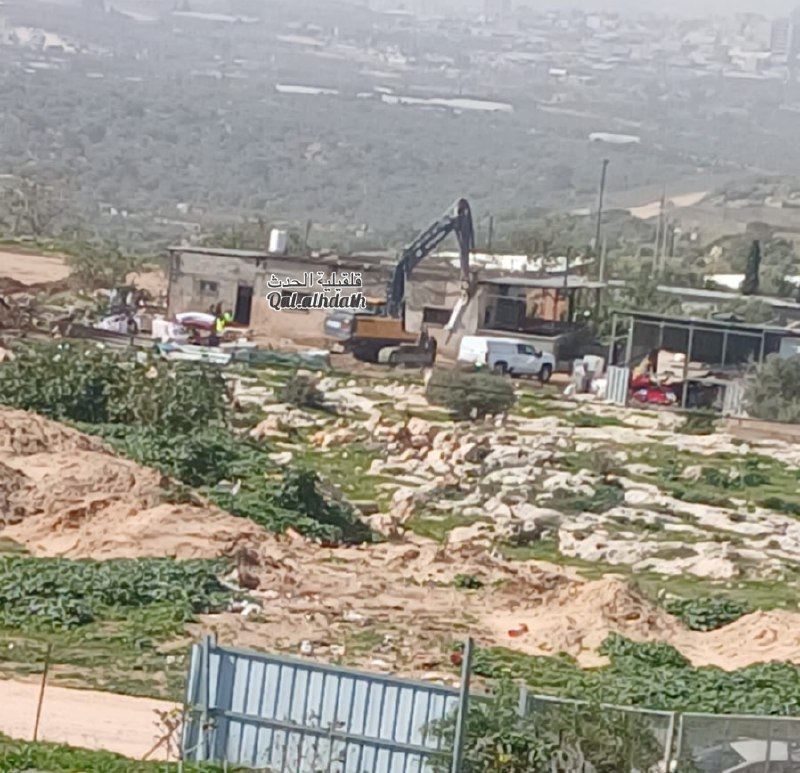 الاحتلال يهدم منزلا يقطنه 17 فرداً في قرية جيوس